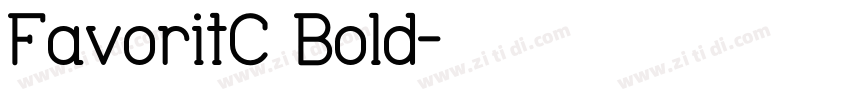 FavoritC Bold字体转换